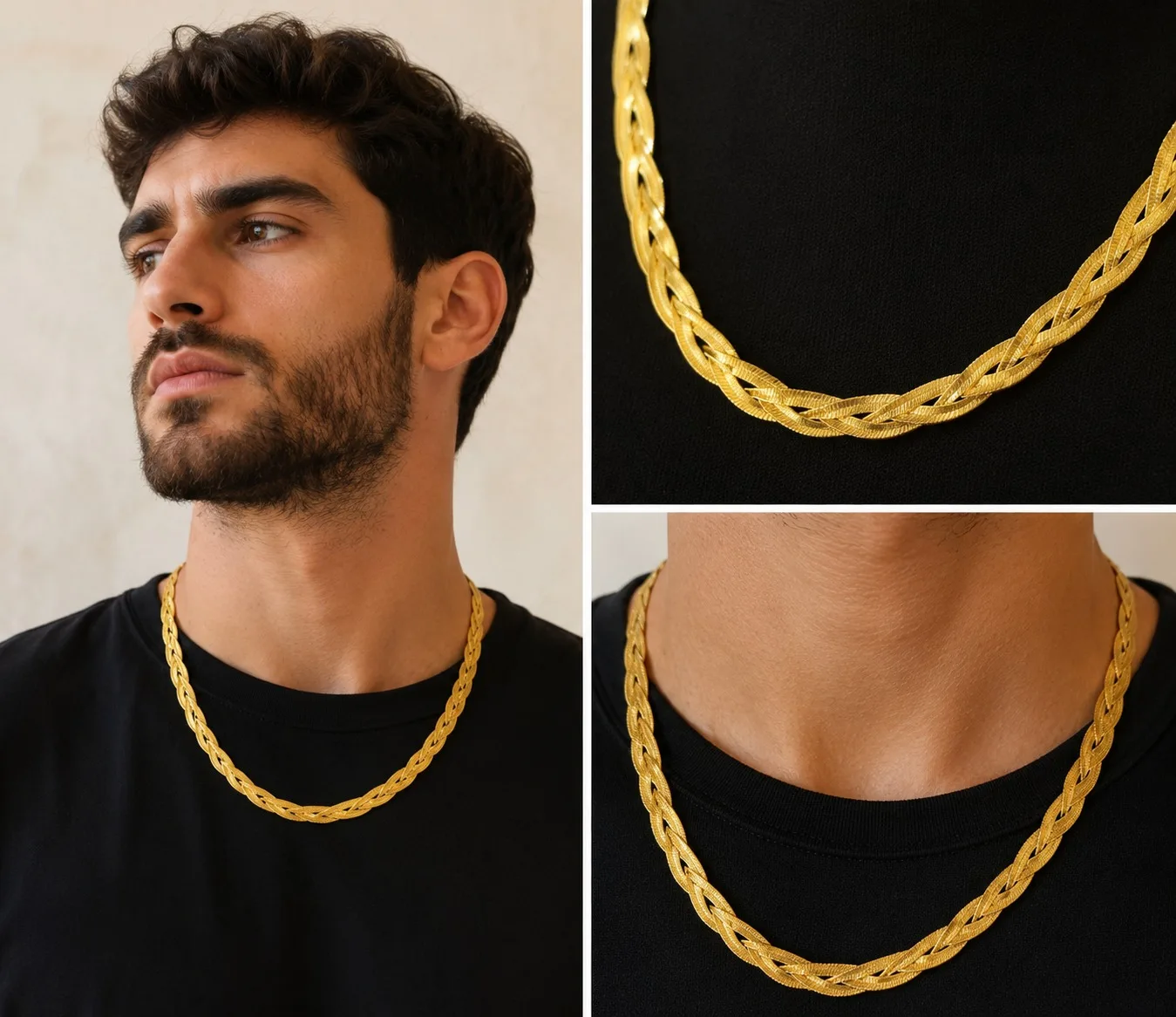 Cadena Trenza de Acero